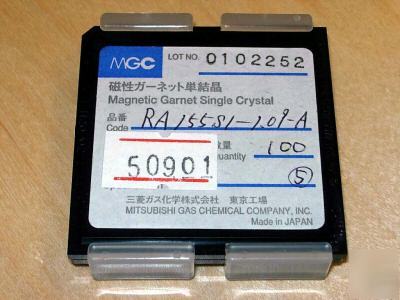 New mitsubishi mgc magnetic garnet crystals qty 100 * *