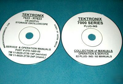 Tektronix 7623 R7623 + 52 plug-ins 61 manual set