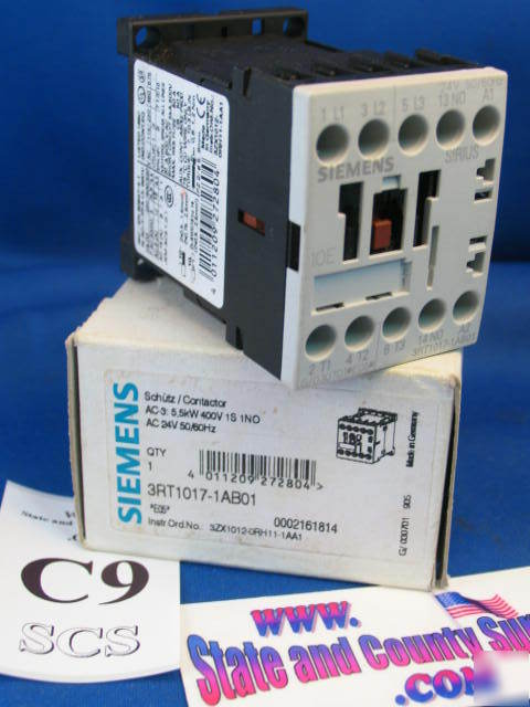 3RT1017 - 1AB01 siemens contactor 3RT C9