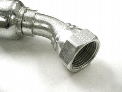 Hydraulic fitting 1/4 inch 45 degree fjic for 1/4 hose