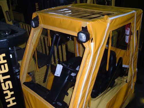 Hyster S50FT acrylic / soft forklift cab enclosure 