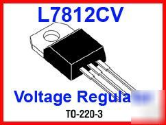 10 pcs. L7812 7812 voltage regulator + 12V 1A ham kit
