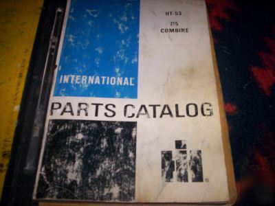 International ht-53 715 combine parts catalog book