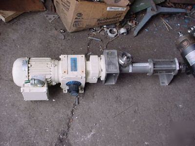 Seepex progressive cavity pump fda approved stainless