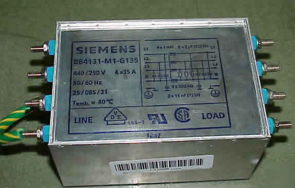 Siemens B84131-M1-G135 inline filter