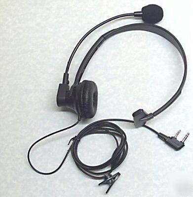 Ptt over-head earpiece (2 pin) for motorola 2-way radio