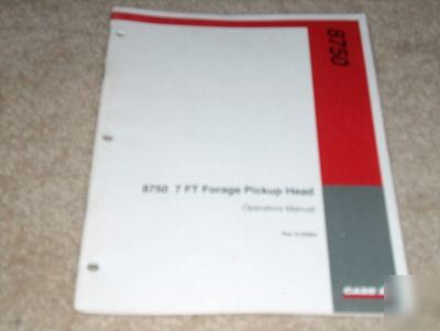 8750 7FT forage pickup head operator's manual
