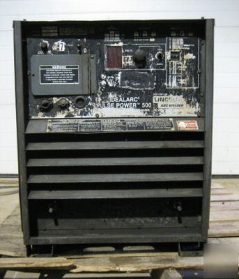 Lincoln pulse power supply 500 welder mig stick 3 phase