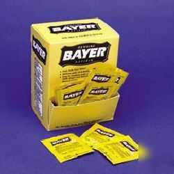 Pain relievers - bayer aspirin - 50 packs/box - one box