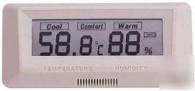 Digital thermometer & hygrometer desk or wall mount