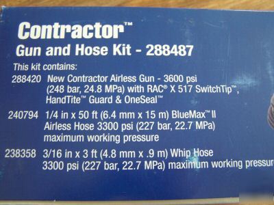 New graco rac x system contractor gun & hose kit 288487