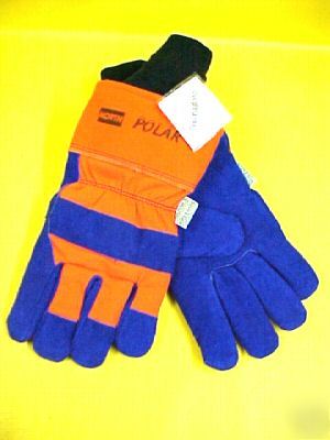 North safety products leather insulated gloves / polar