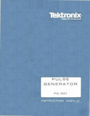 Tek tektronix PG501 pg 501 op & sv paper reprint manual