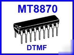 MT8870 de cmos low power dtmf decoder receiver