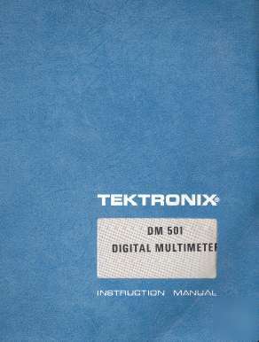 Tek DM501 service / operating manual in two resolutions