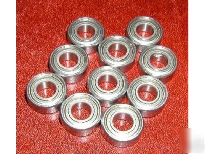 10 ball bearings 1.5X5 X2.6 chrome steel - metal shield