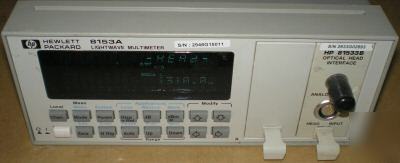 Hp 8153A lightwave multimeter 81533B optical interface
