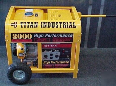 New ~ titan industries professional 8000 watt generator