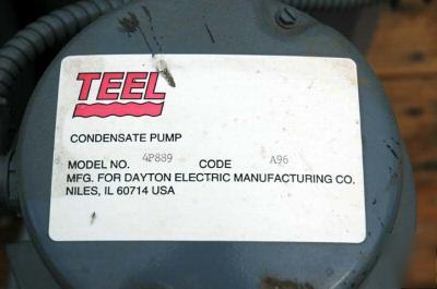Teel condensate pump:
