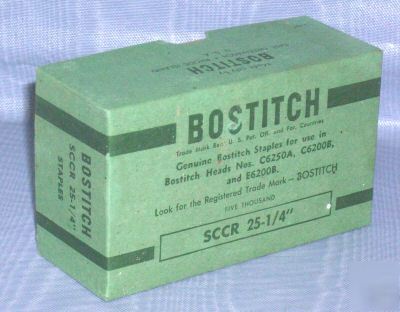 Bostitch staples box of five thousand sccr 25-1/4 