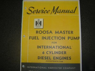 International tractor roosa injection 560 660 706 806 