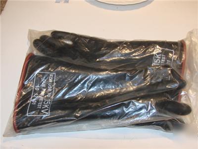 New ansi/astm sealed pair 15KV electrical gloves 