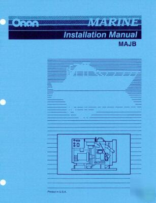 Onan majb marine installation manual 933-0600 11-95
