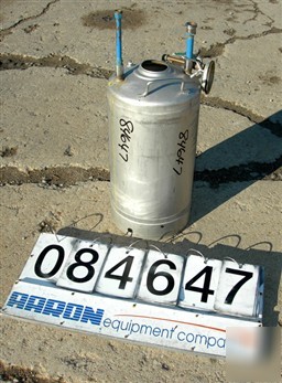 Used: alloy products pressure tank, 8 gallon, 304 stain