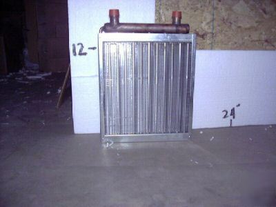 12X12 heat exchanger for use with outdoor wood furnace