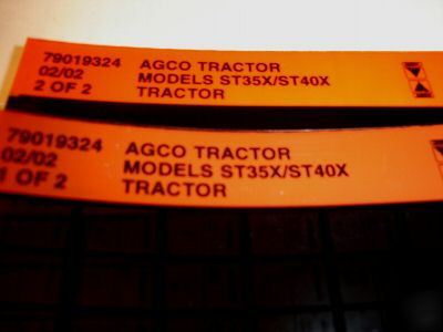 Agco ST35X/ST40X tractor parts catalog microfiche