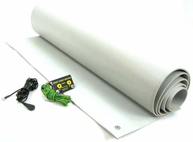Esd large anti-static mat w/ ground wires 