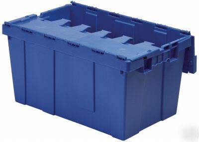 Plastic storage container box bin 25X15X13 secure tote 