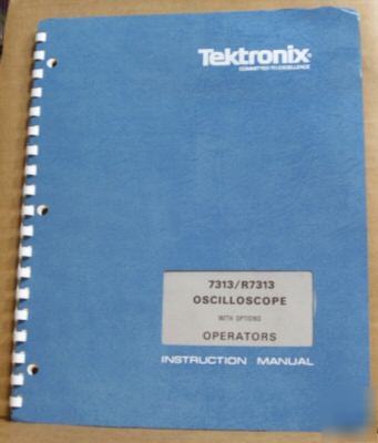 Tek tektronix 7313 / R7313 original operating manual