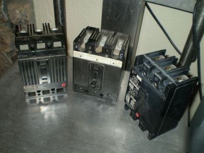 3 assorted circuit breakers 30 amp 15 amps & 10 amps