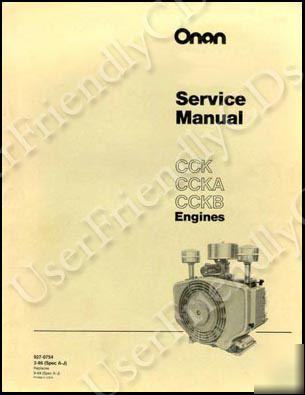 Onan cck service manual operators & parts -48- manuals 