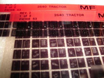 Massey ferguson 2640 tractor parts catalog microfiche