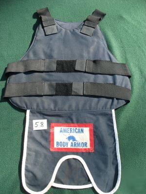 Aba bullet proof vest level ii body armor 38/40 (58)