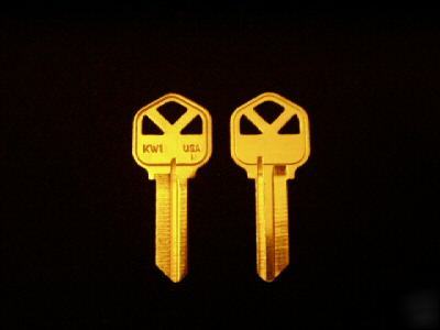 Kwikset KW1 key blanks 25 pack brass blank keys usa
