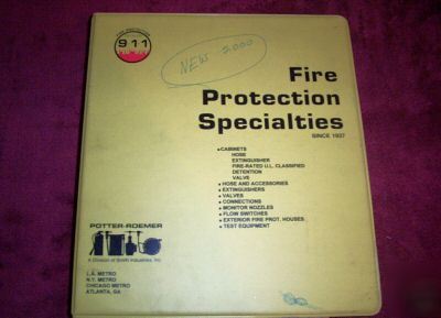 1997 potter-roemeer fire protection products catalog
