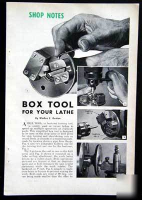 Box tool backrest turning tool how to build plans handy