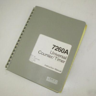 Fluke 7260A timer/counter instruction manual