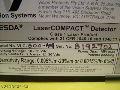 Vesda lasercompact smoke detector vlc-300-am
