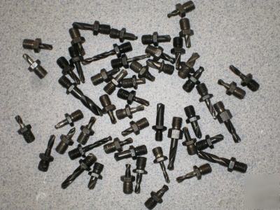  40 threaded drill bits 1/4X28 aircraft surplus tools