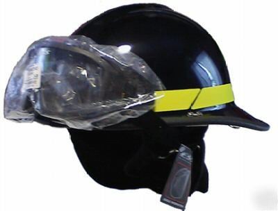 Bullard PXBLK1Z3 structural fire helmet w/ ess goggles