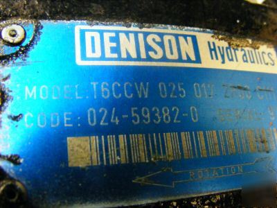 Denison hydraulic pump / motor T6CCW abex pumps motors