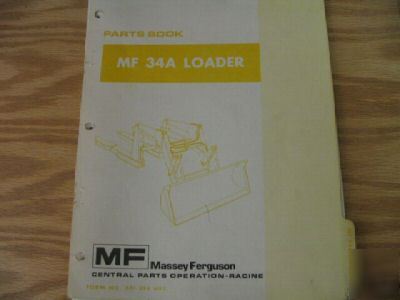 Massey ferguson loader mf 34A parts manual
