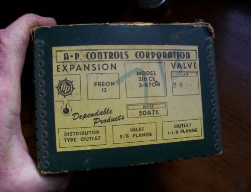 Vintage hvac a p controls expansion valve 