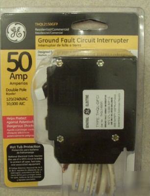 Ge 50 amp ground fault circuit interrupter- double pole