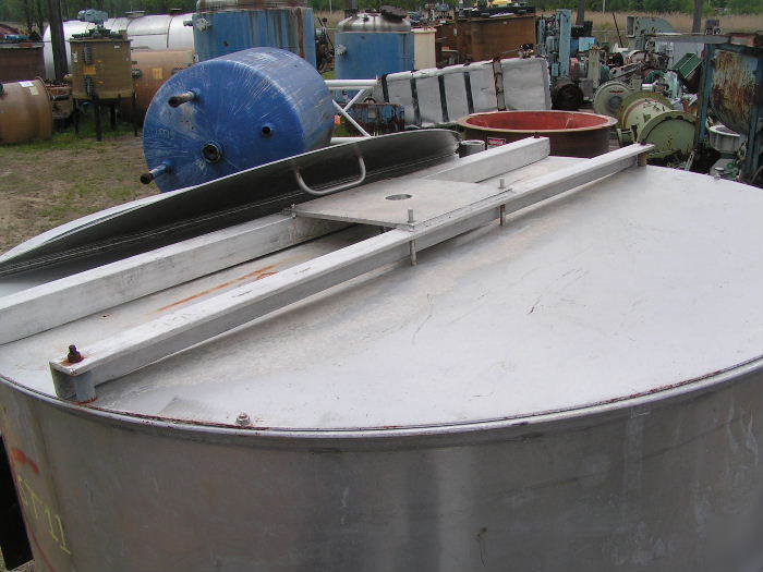 600 gal stainless steel jacketed mixer mix tank