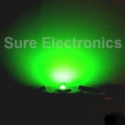 High brightness 3W 70 lm green lumen led, 1 pcs